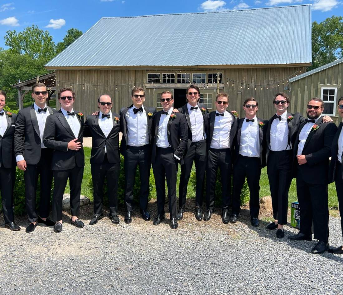 Happy Customers at wedding event transportation