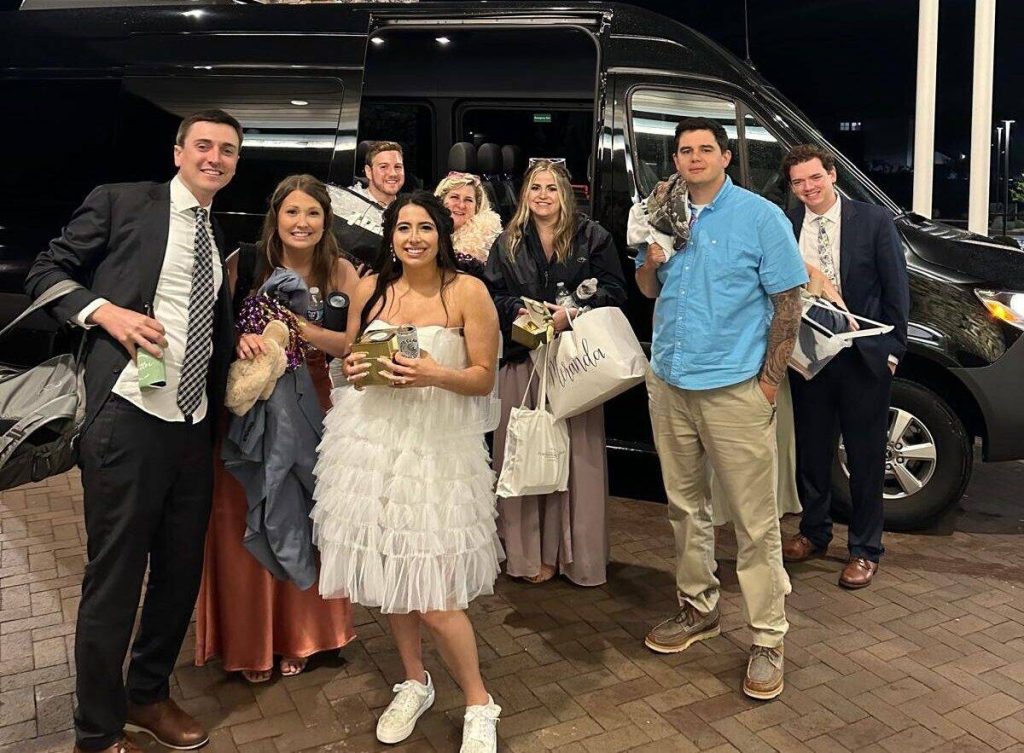 Happy Customers After completing the wedding event transportation