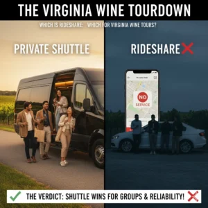 Private Shuttle vs. Rideshare The Best Way to Experience Virginia Wine Country