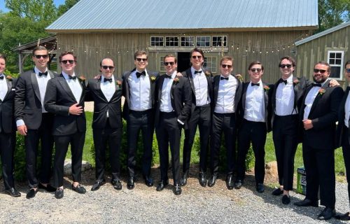 Happy Customers at wedding event transportation